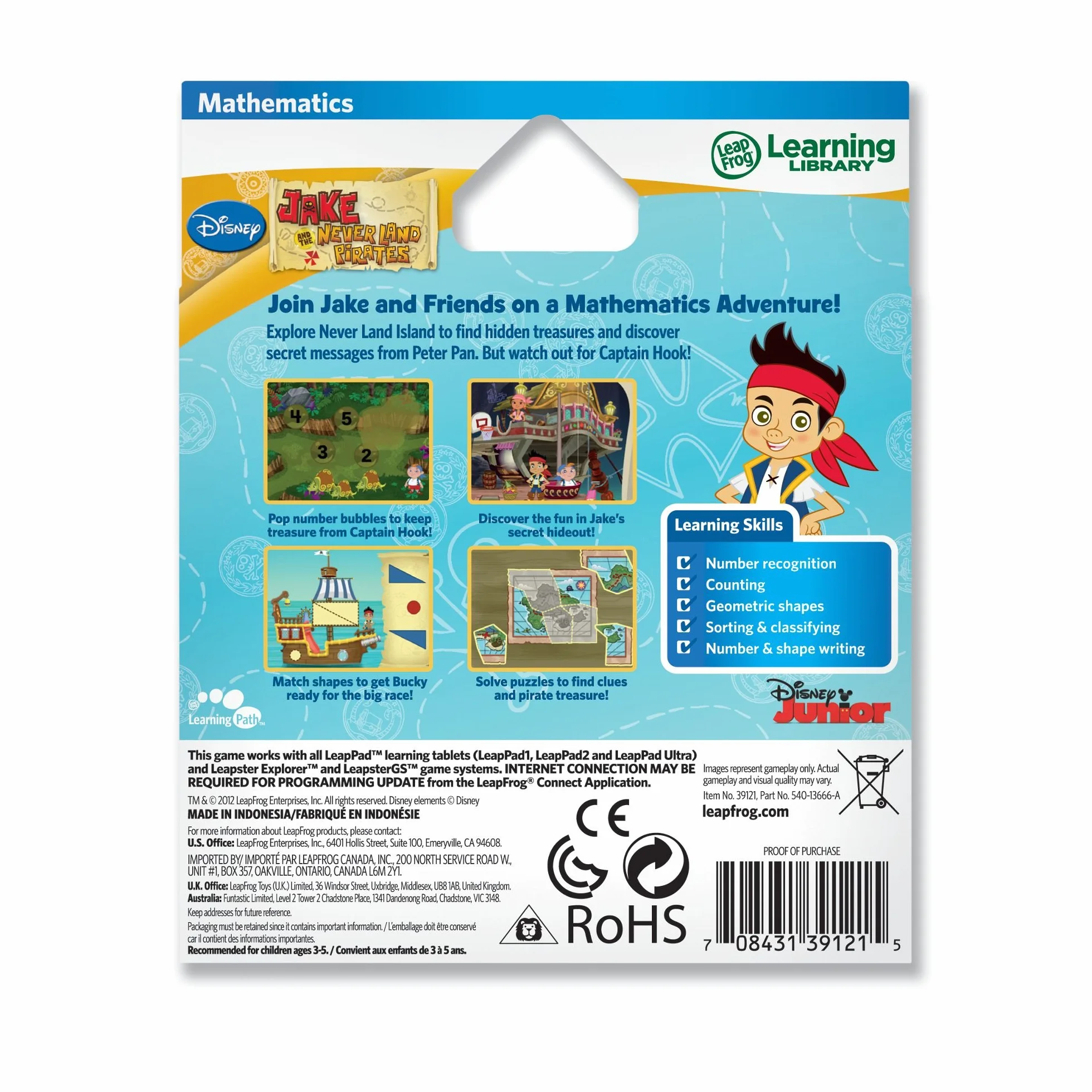 Leapfrog LeapPad Explorer Jake et les pirates du pays imaginaire Jeu - version anglaise