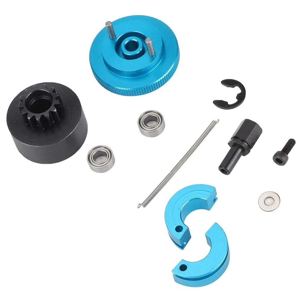 Ensemble d'embrayage de Vitesse RC, Ensemble de variateur d'embrayage de Vitesse de Volant d'inertie 13T 1/10 Ensemble d'embrayage et de roulement RC adapté au Moteur 1:10 RC