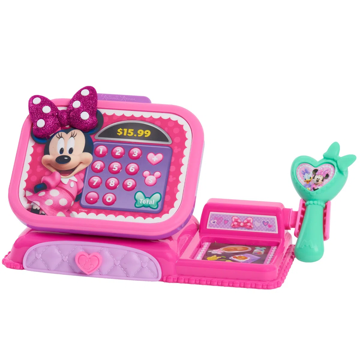 Just Play Caisse enregistreuse Minnie Mouse de Disney Junior avec Fonctions sonores, Jeux d’Imitation et déguisements, Jouets pour Enfants de 3 Ans et Plus