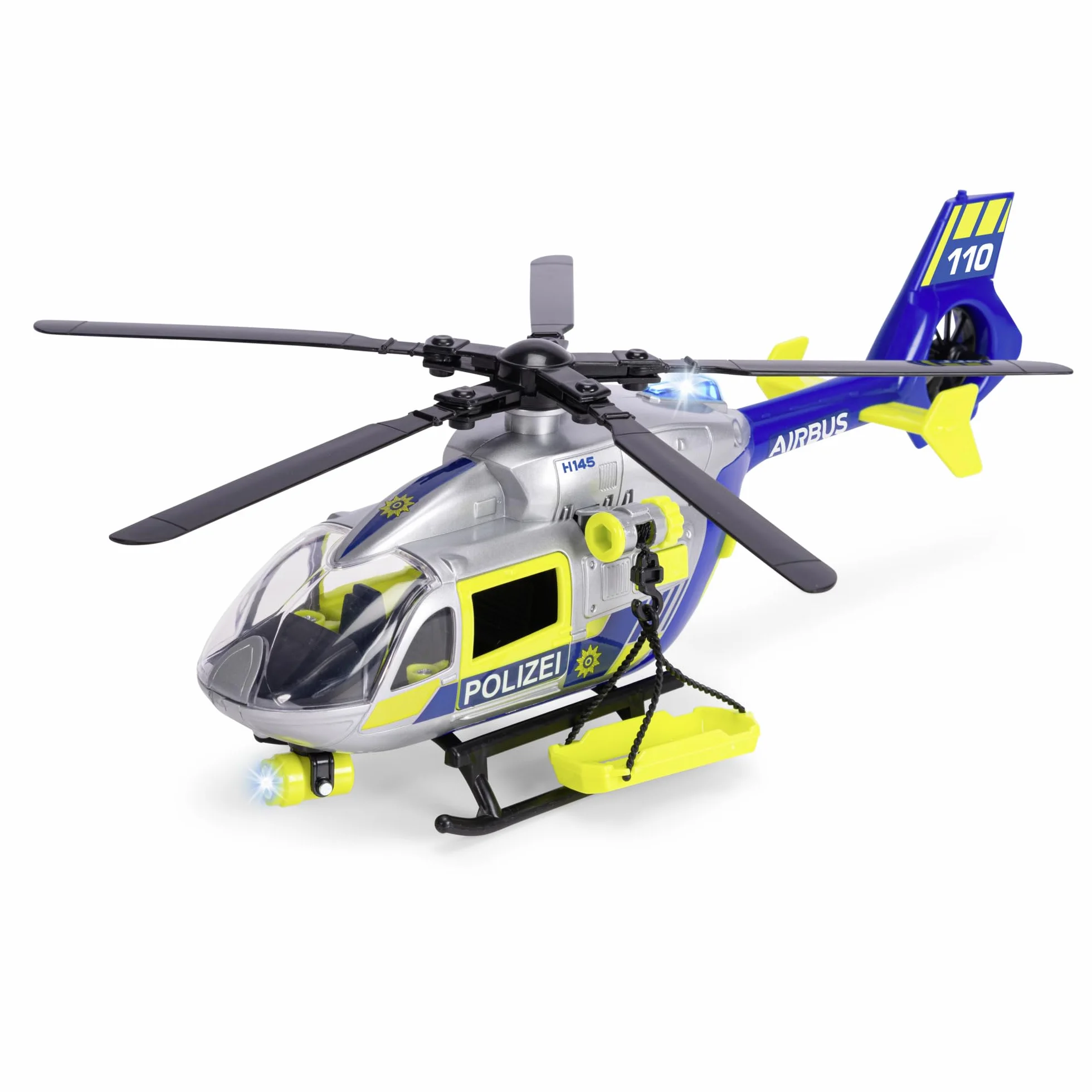 Dickie - Hélicoptère SOS 36cm - Pâles rotatives 36cm - Treuil Mobile - 203716028038
