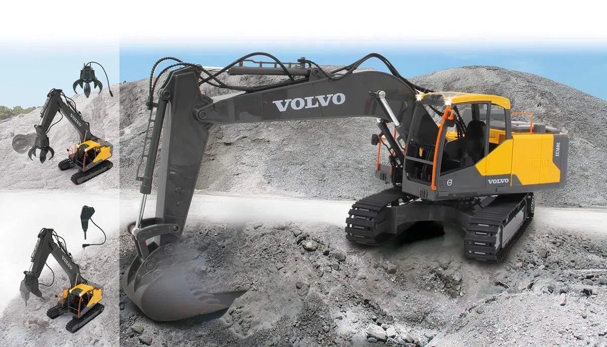 Jamara Excavator Volvo EC160E Moteur électrique Excavatrice