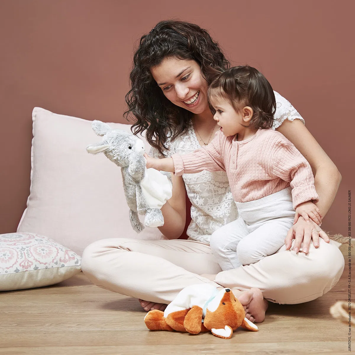 Kaloo les Amis Doudou Marionnette l'Anon Réglisse 30 cm