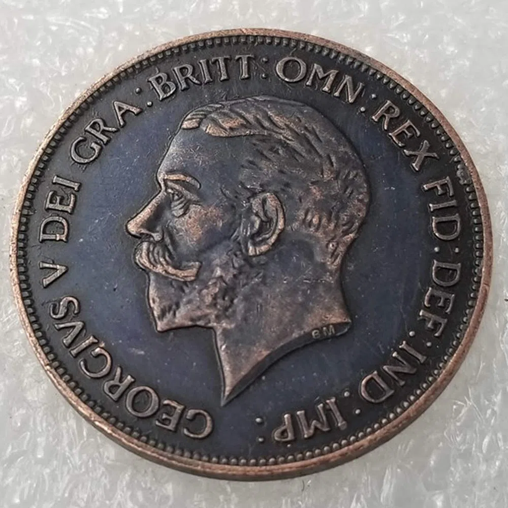 Pièce de monnaie commémorative de l'Angleterre 1933 de Penny George, cadeau idéal