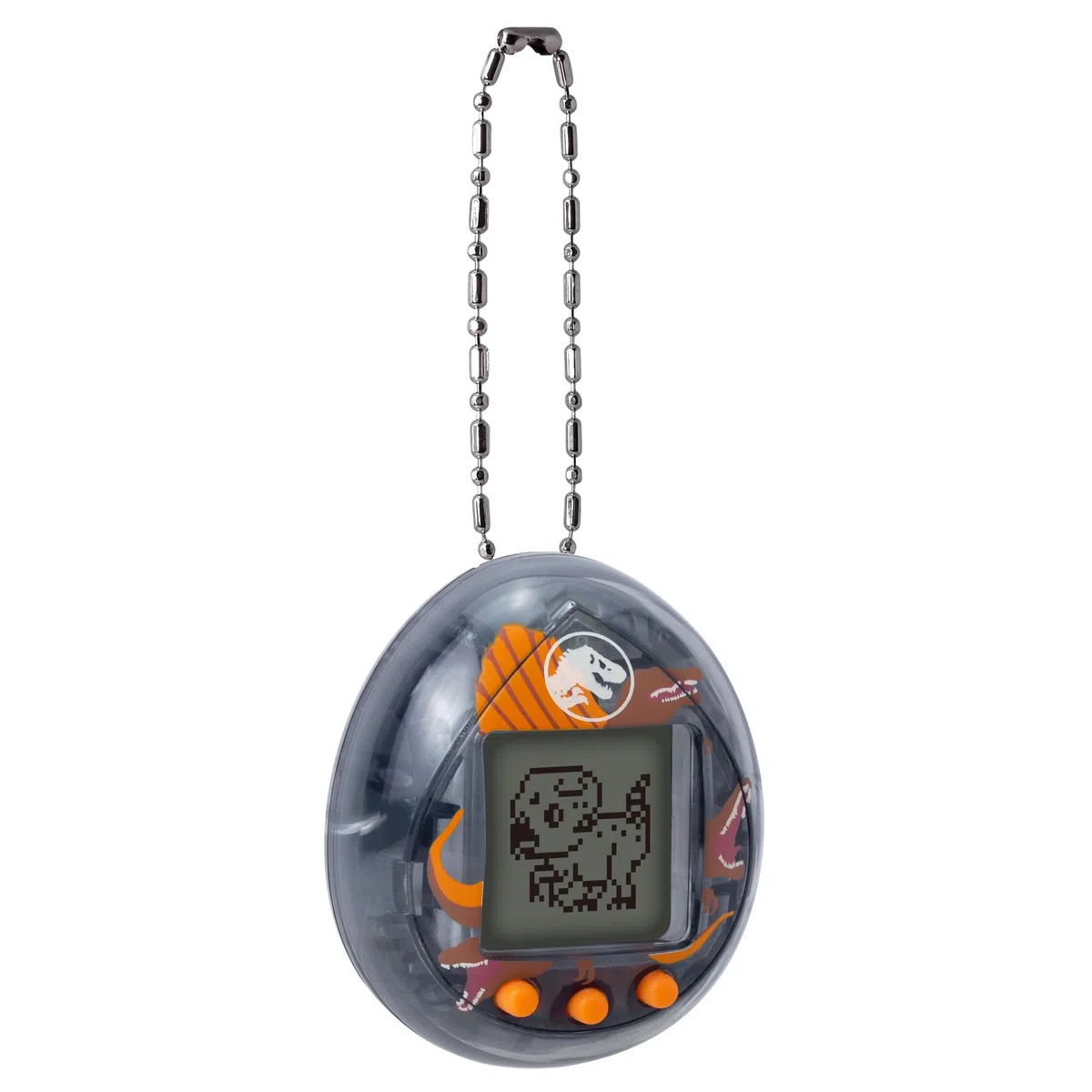 Bandai - Tamagotchi Nano Jurassic Brown - Version Marron Dino Spinosaurus - Tamagotchi Animal Interactif - Petit Format Nano - Dinosaure Animal Virtuel à élever - Jouet Enfant 8 Ans et + - NT90997