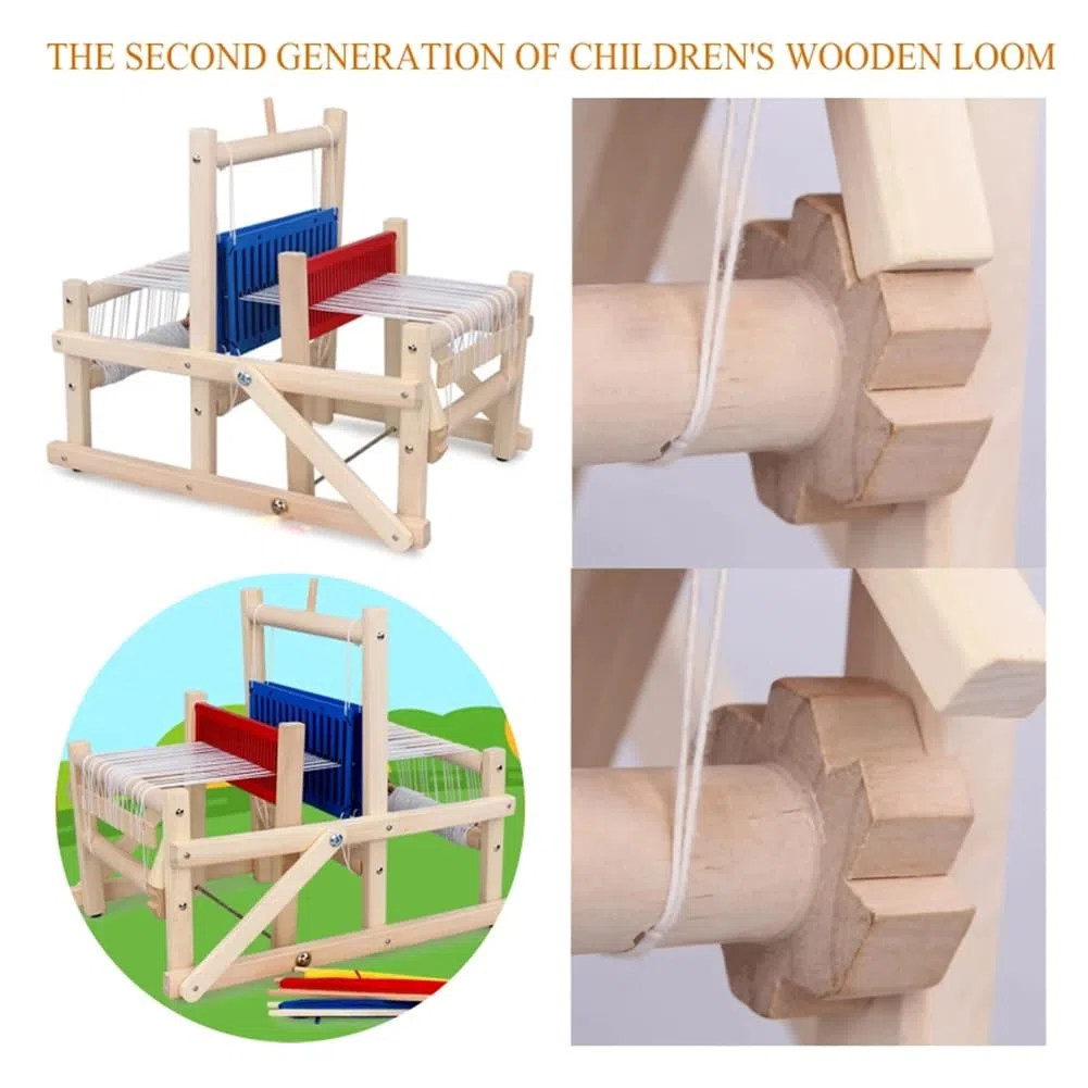 Kit de métier à Tisser pour Adultes débutants, Machine à Tisser à la Main, Multi-Artisanat en Bois, Grand métier à Tisser à Tricoter, Ensemble tissé tricoté à la Main