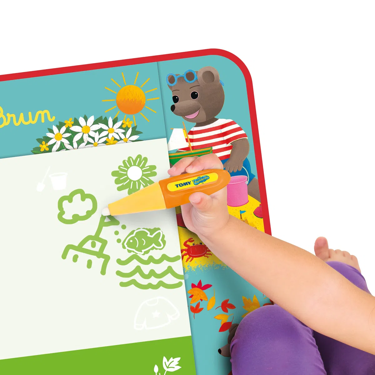 AquaDoodle Petit Our Brun, Tapis De Dessin Ã€ Eau, Coloriage Géant E73425 Multicolore