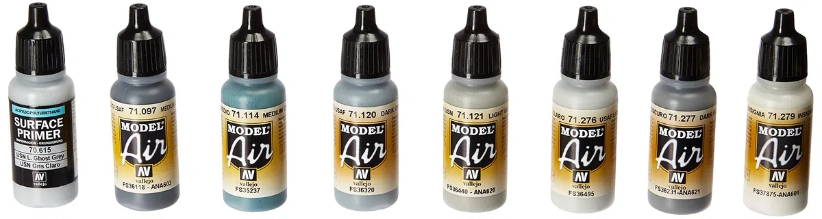 Acrylicos Vallejo "US Navy et USMC Couleurs à partir de 70 's au Present" modèle Air Ensemble