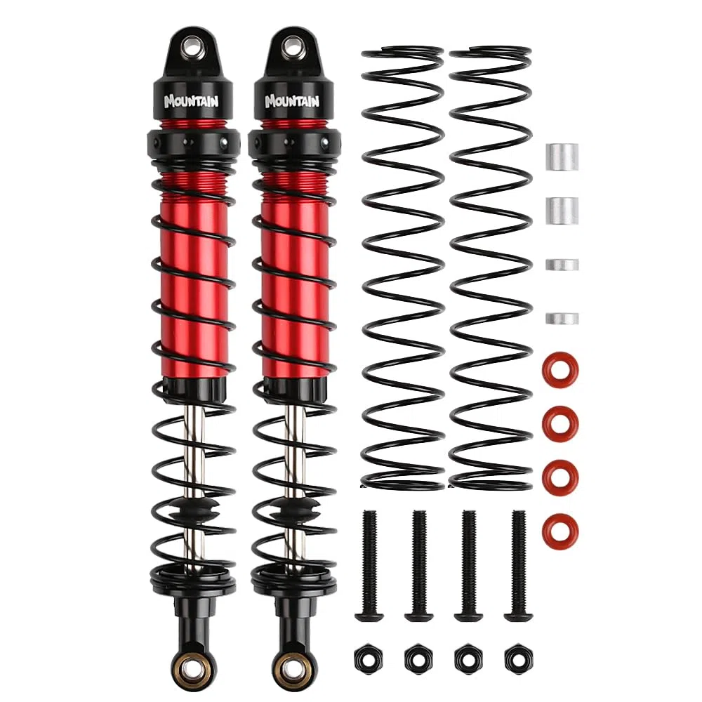 INJORA RC Amortisseur Set 4pcs RC Shock Absorbers RC Damper pour 1/10 RC Crawler Axial SCX10 90046 AXI231017 Traxxas TRX-4 D90 (110mm)