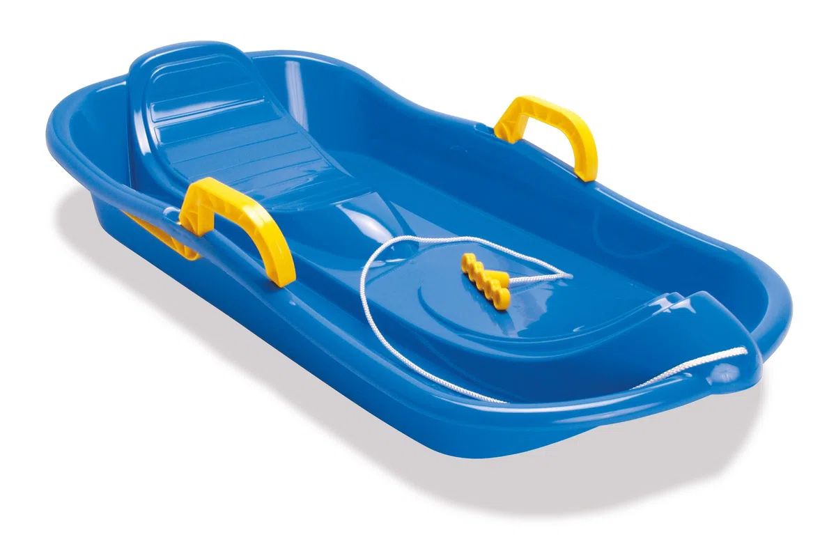 Dantoy Bob Sledge with Brakes, Toboggan for Winter Snow, Made in Denmark (Various Colours)