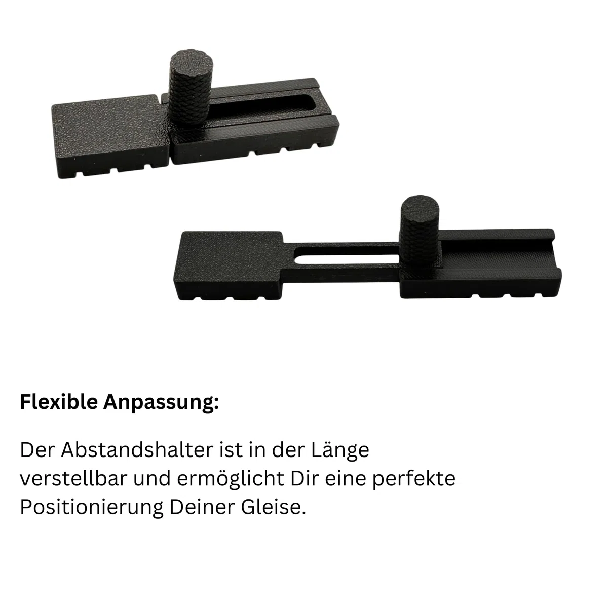 Lot de 2 jauges de voie parallèles pour Märklin. Fleischmann etc. Fixateur de voie H0 réglable