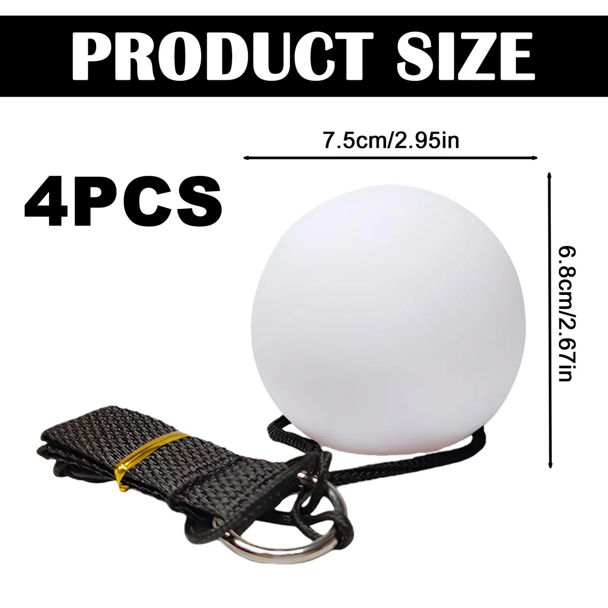 Lot De 4 Balles De Poï LED Lumineuses: Balles De Jonglage Poi, 9 Modes D'éclairage Avec Couleurs Arc-En-Ciel Et Effet Stroboscopique, Bolas Lumineuse Pour Jonglerie Et Cirque, Spectacle Lumineux
