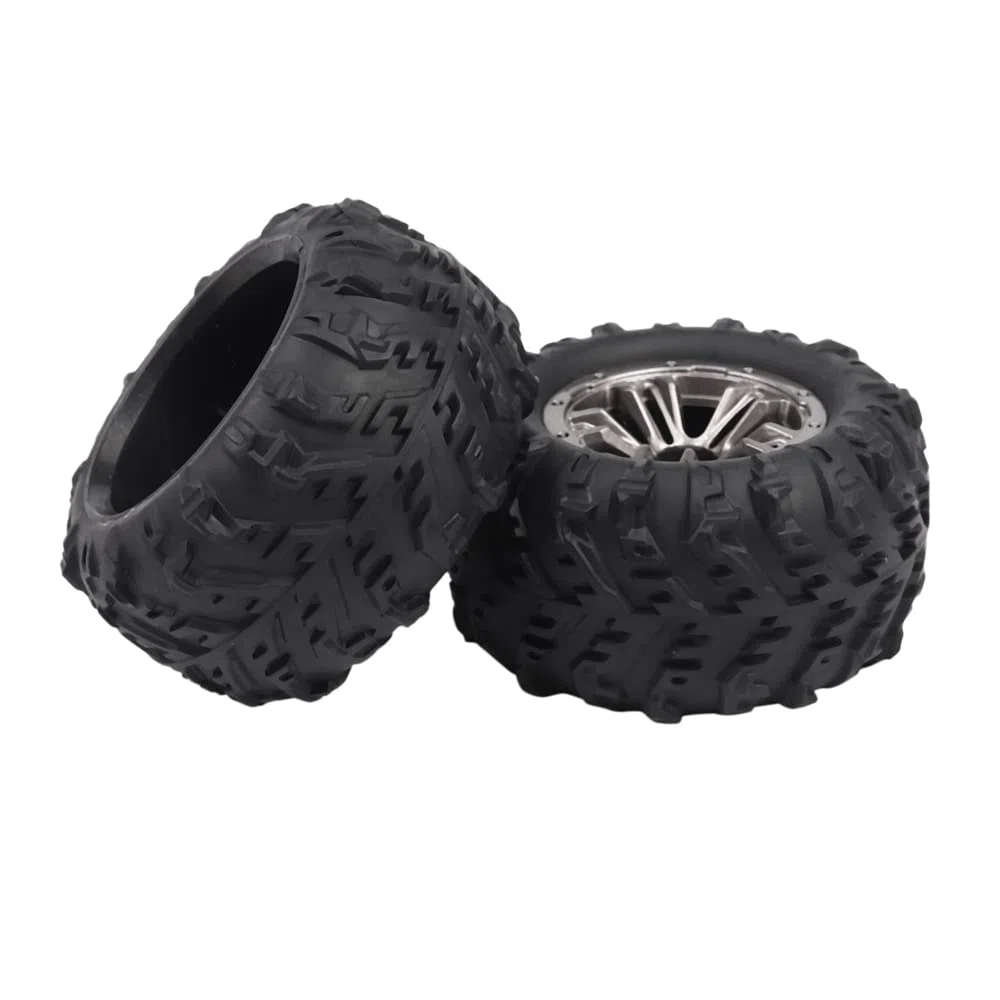 Lot de 4 pneus de 80 mm pour Xinlehong Q901 Q902 Q903 9130 9136 9137 9138 1/16 RC Car Upgrade pièces, 1