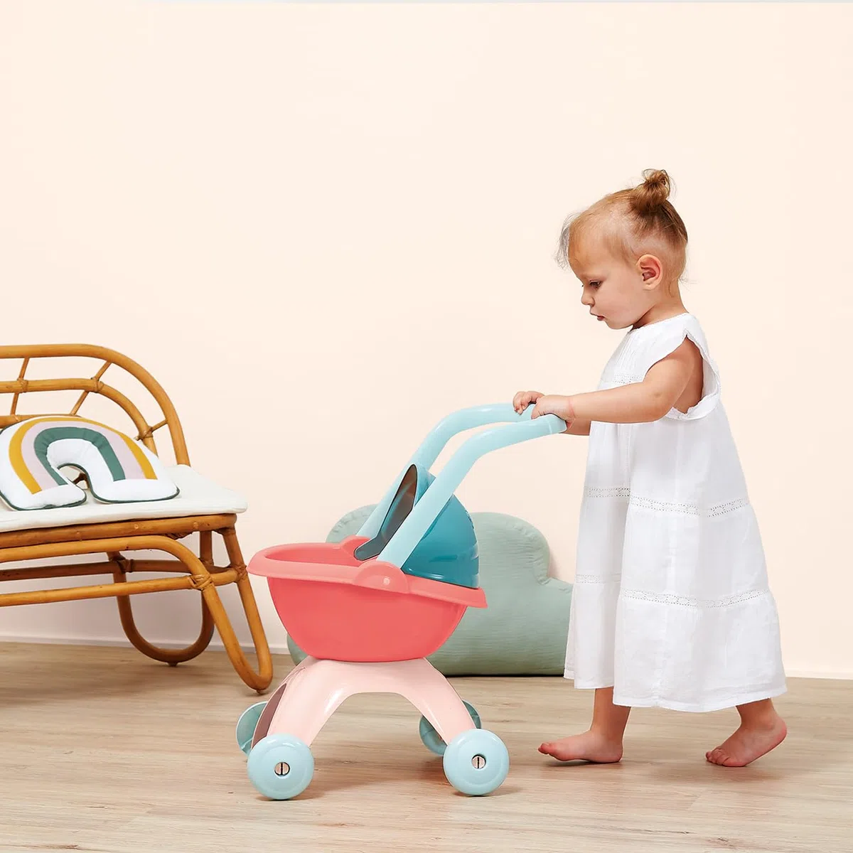 ECOIFFIER - 1837 - Landau pour Enfants - Dès 18 Mois - Jouet d'imitation - pour Promener bébé comme Les Parents - comme Les Grands - en Plastique résistant