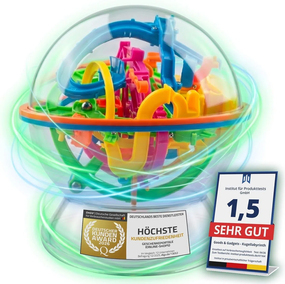 Labyrinthe à Billes 3D - Magic Maze Puzzle Ball Jeu d'adresse Casse-tête sphérique 3D (Avancé)