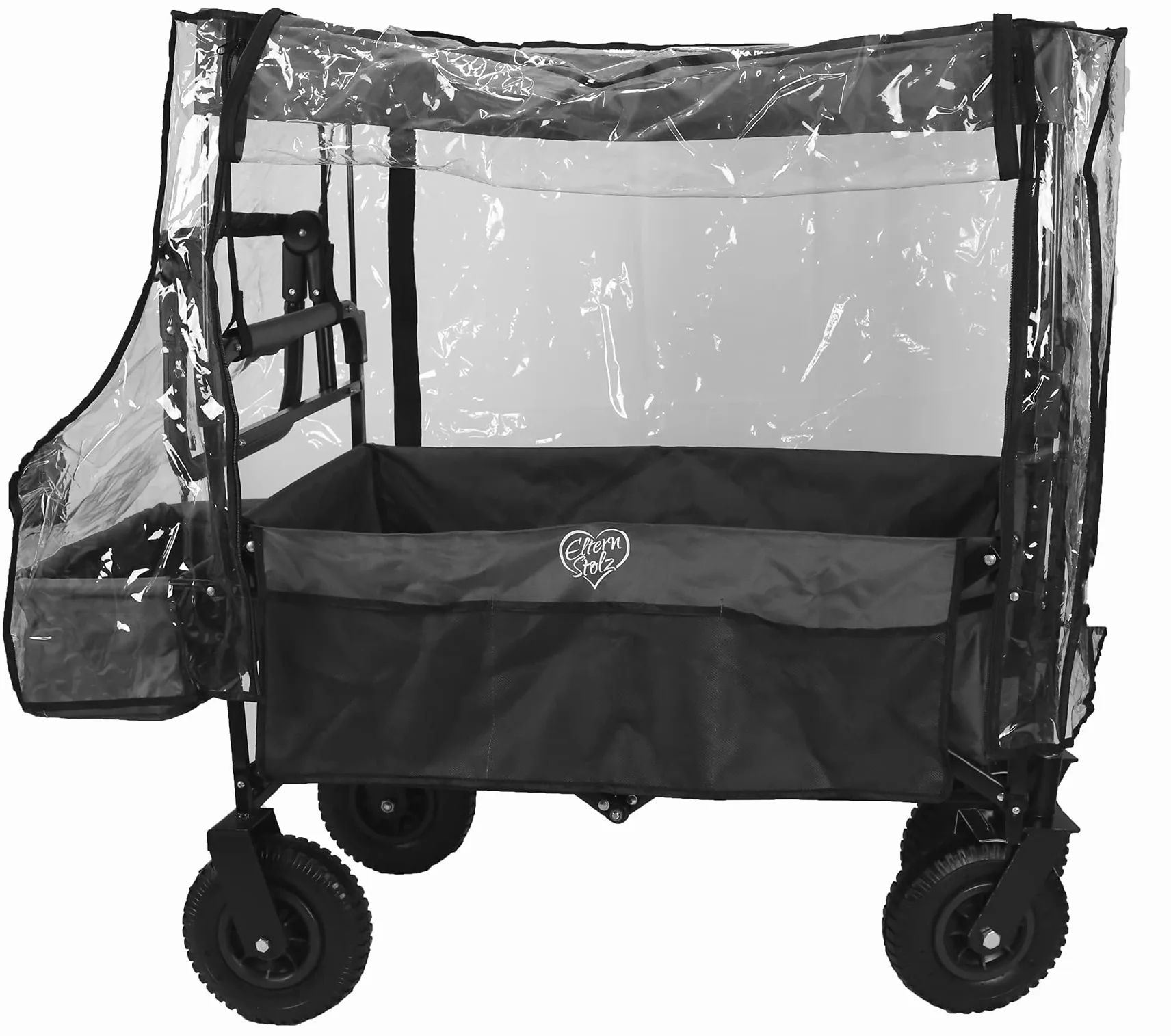 Housse de pluie pour charrette à bras Housse de pluie universelle adaptée aux charrettes à bras avec toit en PEVA PVC recyclable respectueux de l'environnement et sans phtalate