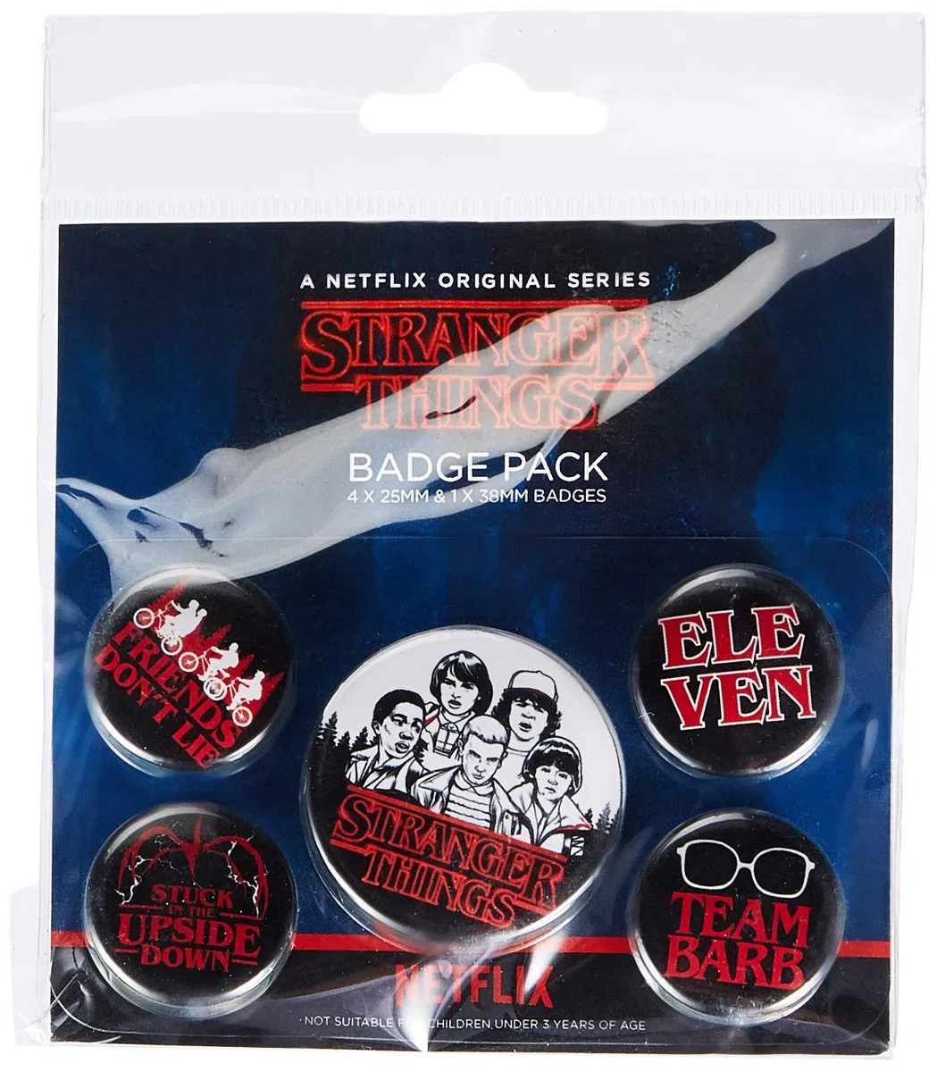 Pyramid Pack Badges Stranger Things Logo Multicolore ‎BP80656