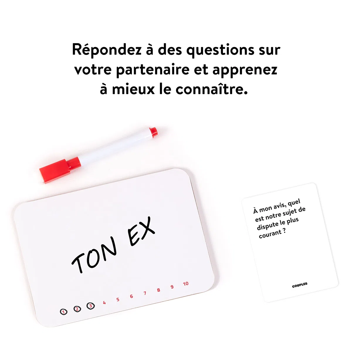 The World Game Qui Sait Mieux Qui - Jeu de Société pour Couple - Qui Connaît l'autre Le Mieux ? - des Cartes pour Une Soirée Anniversaire ou Cadeau de Saint-Valentin pour Homme et Femme Adultes
