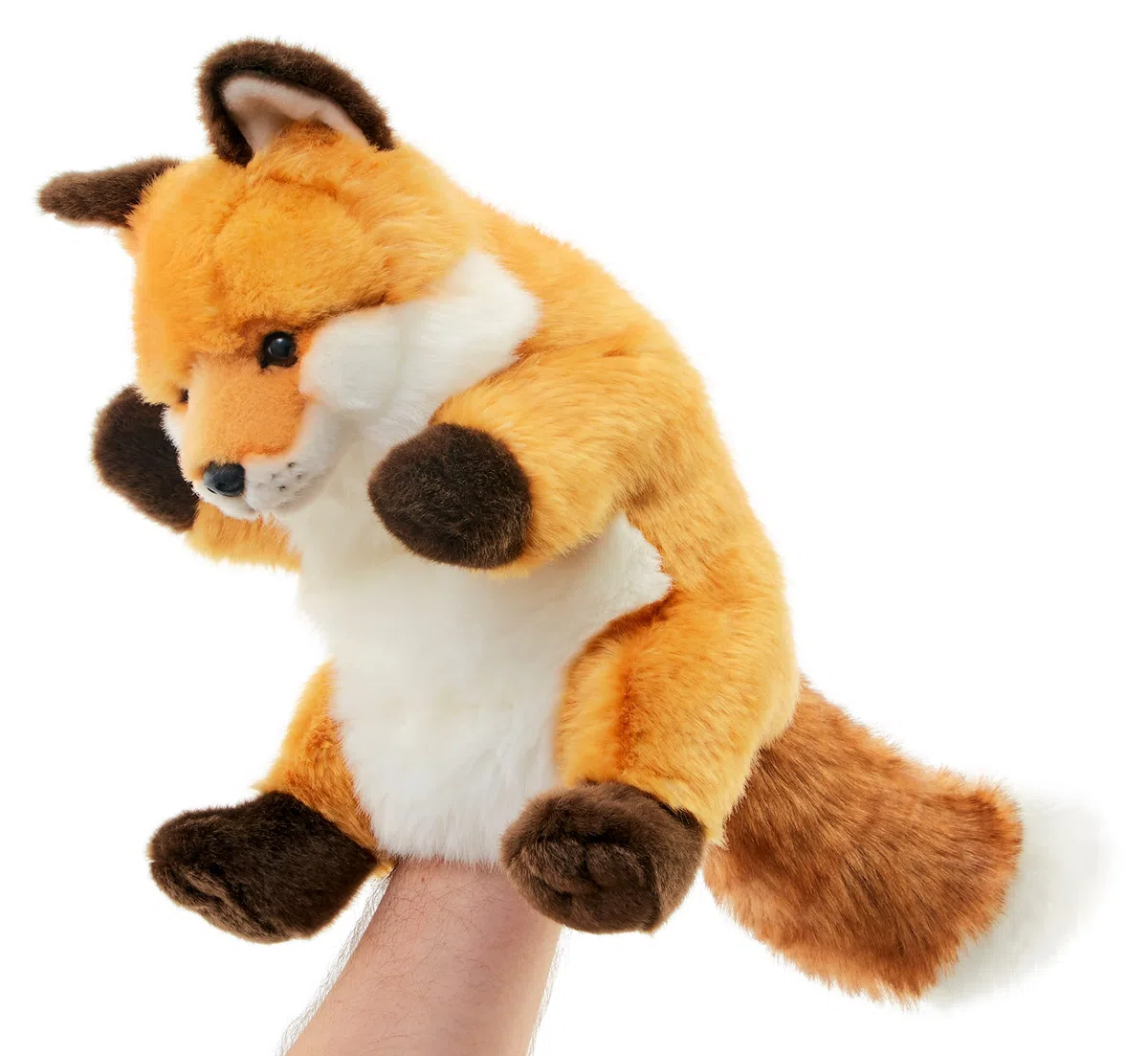 Uni-Toys - Marionnette Renard Roux Classique – 28 cm (Hauteur) – Poupée en Peluche, Renard – Peluche