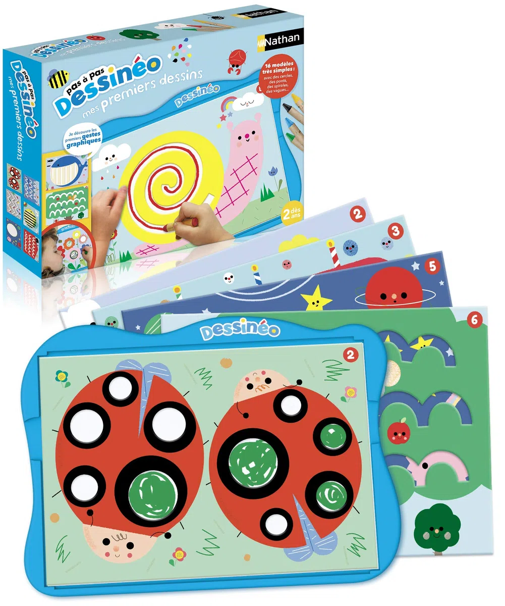 Nathan - Dessinéo mes premiers dessins - Apprendre à dessiner dès 2 ans