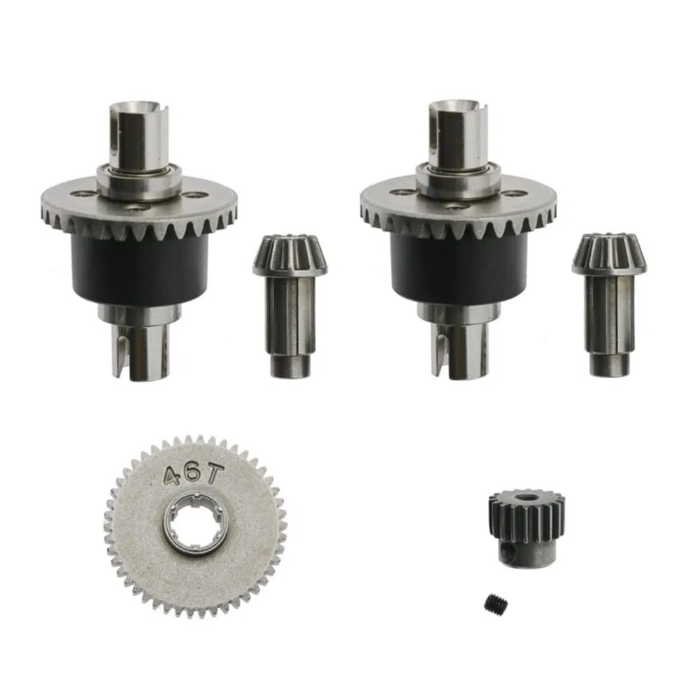 Différentiel en métal et Jeu de Roues dentées pour SCY 16101 16102 16103 16201 Pro 1/16 Brushless RC Car Upgrades Pièces Accessoires