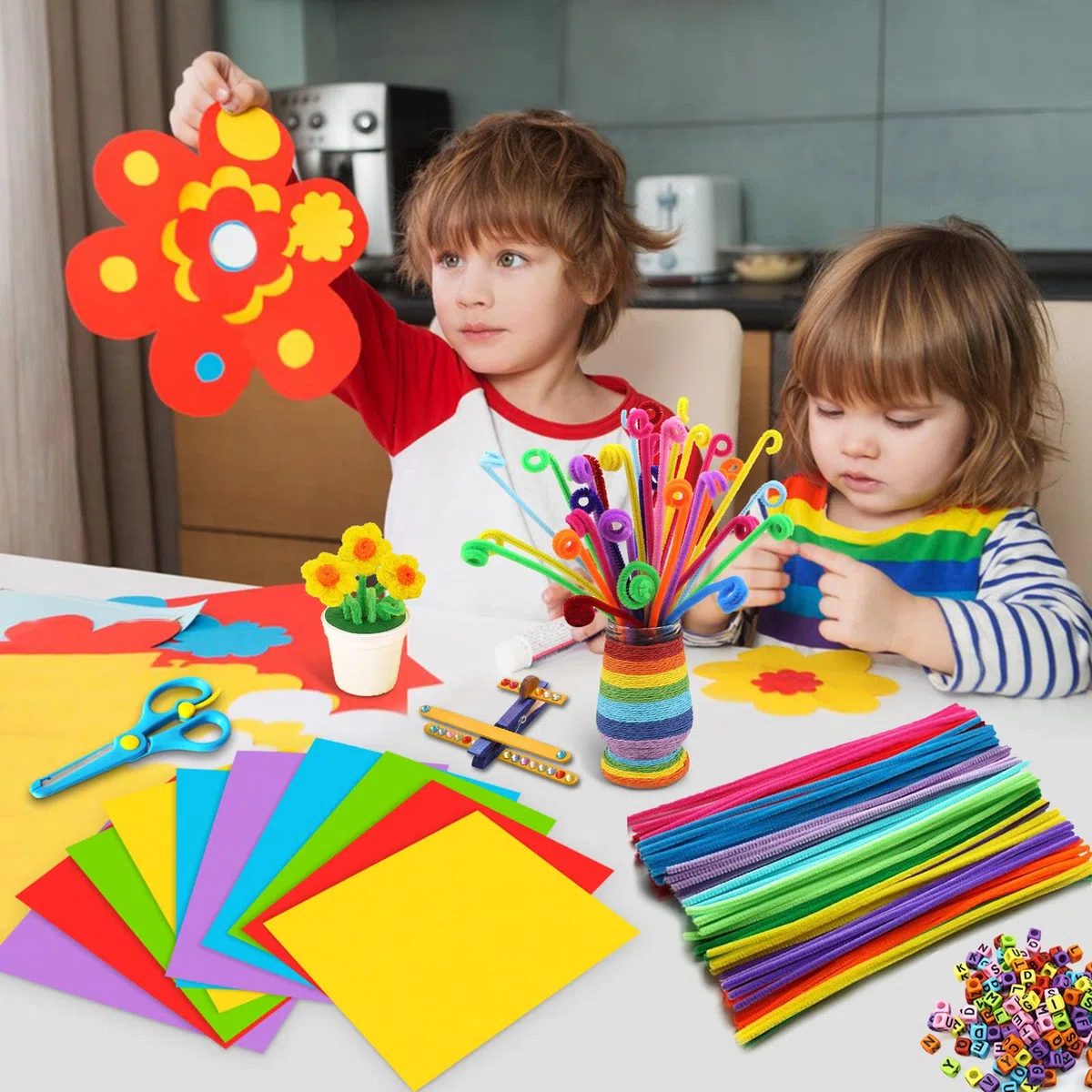 Kit de bricolage pour enfants, 2500 pièces, artisanat, cadeau d'anniversaire