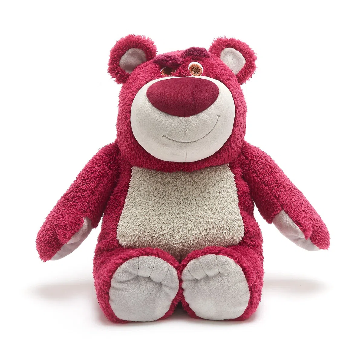Disney Store Peluche Lotso de Grande Taille, Toy Story, 32 cm, Personnage en Peluche méchant Duveteux avec détails brodés et Finition Douce
