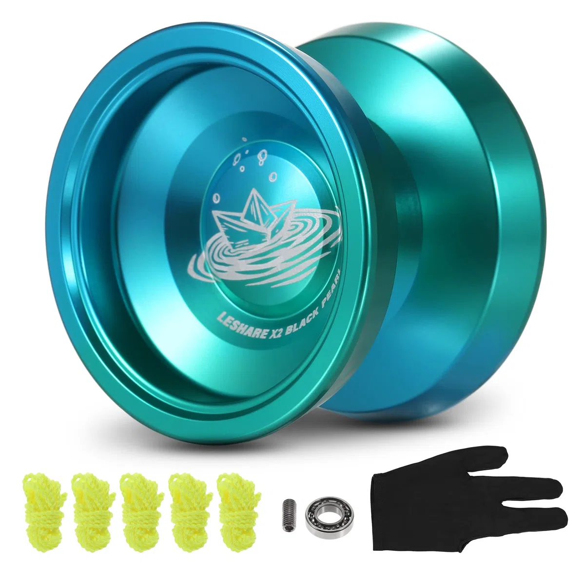 Yo-Yo Boule en Aluminium - Cadeau Compétitif avec Cordes pour Roulements Et