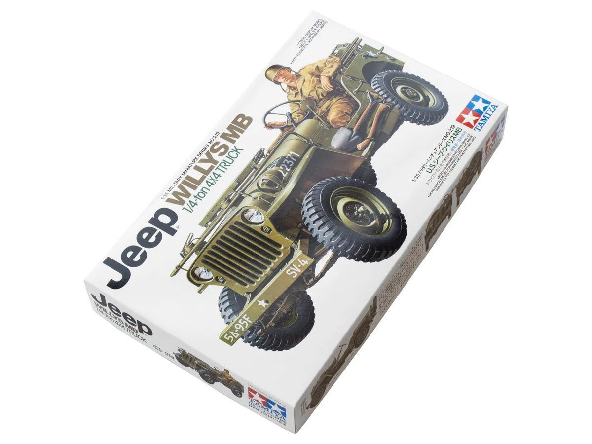 Tamiya - 35219 - Maquette - Jeep Willys 1 / 4 Ton - Echelle 1:35, brun, noir
