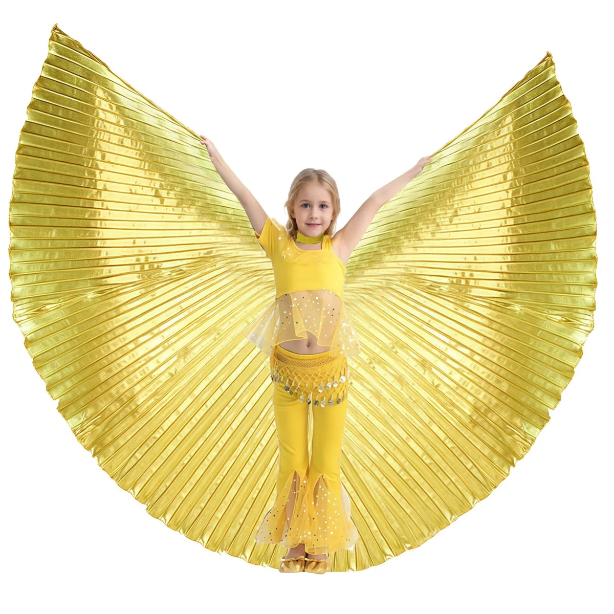 MUNAFIE Ailes d'Halloween pour filles et garçons ailes de fée Isis Ailes costume pour carnaval cosplay party
