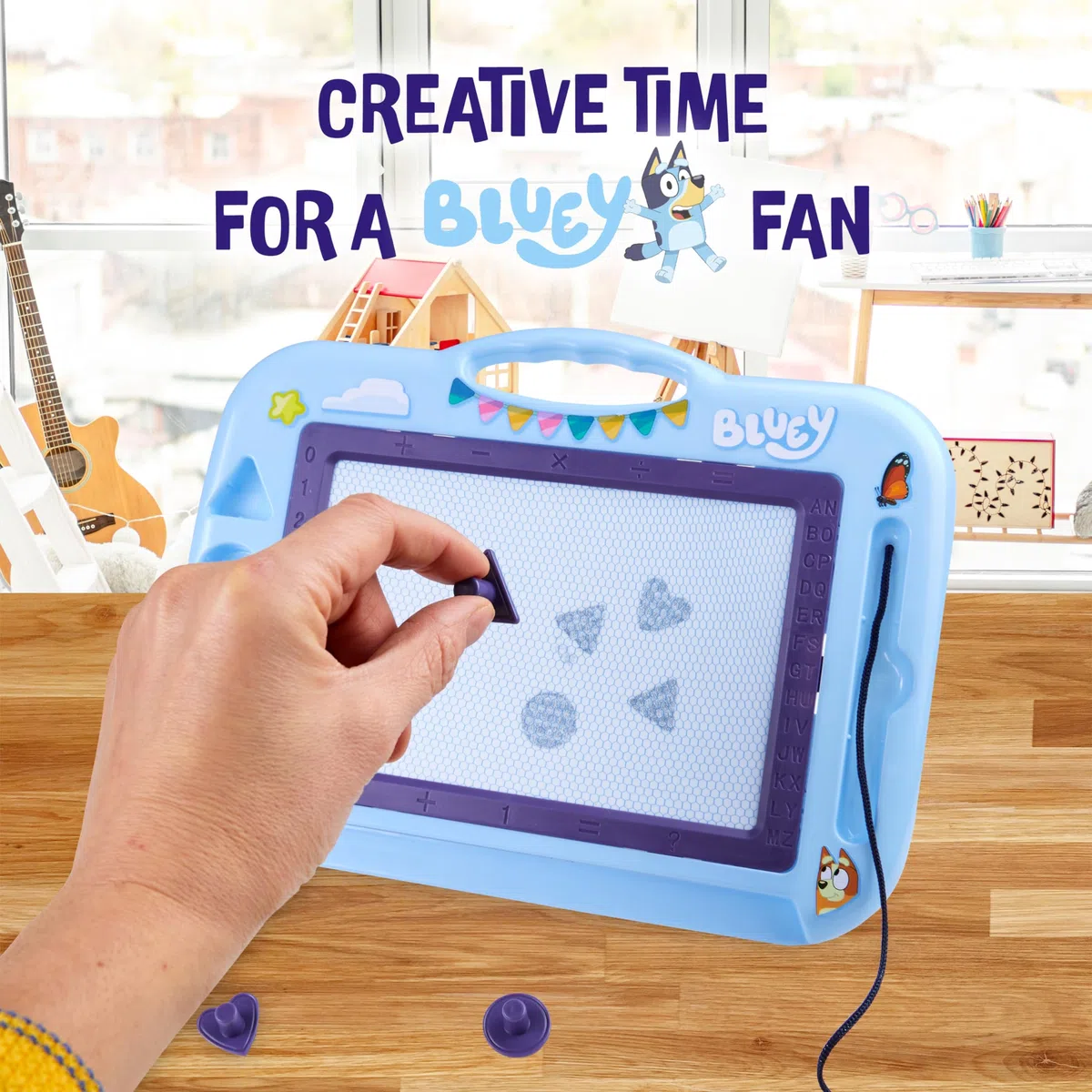 BlueY Ardoise Magique Enfant Ardoise Magnetique pour Dessin et Ecriture avec Stylet et Tampons Jouet Garcon Fille 3 Ans
