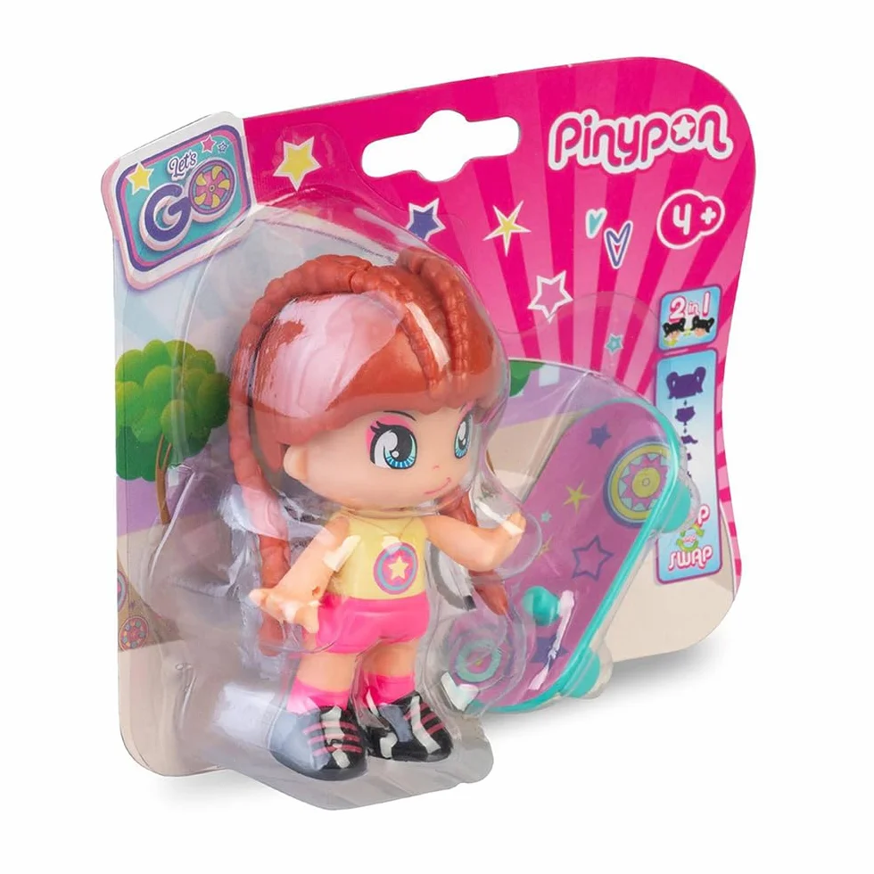 Famosa -Pinypon Let's Go-Skateboard et Patins (PNY30000)