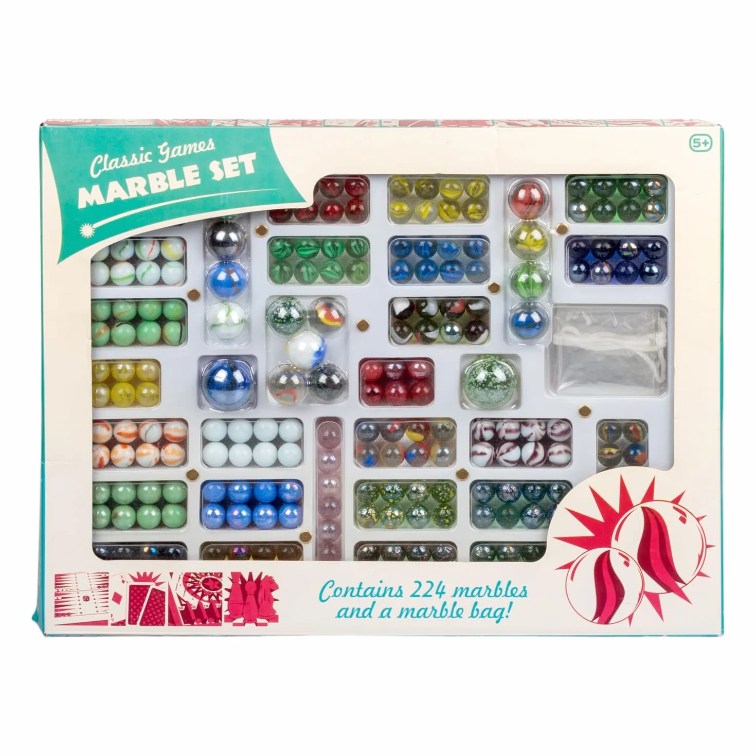 Tobar - 20592 - Grand coffret de 224 Billes assorties 5 ans to 99 ans
