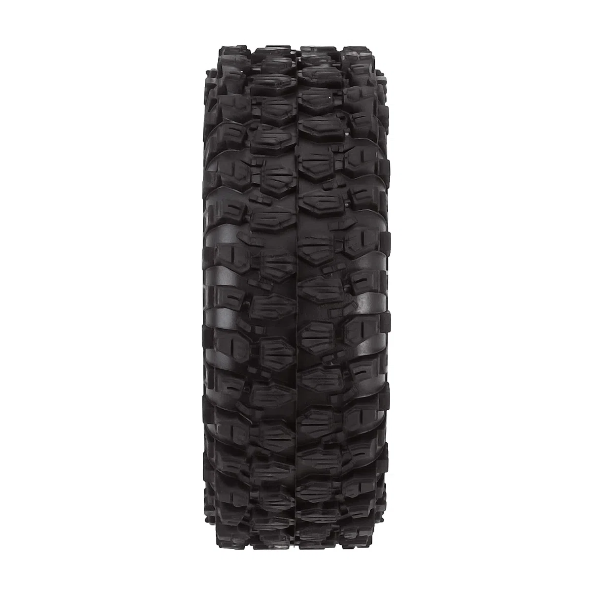 INJORA 1.9 Pneus Crawler 120 * 42mm Pneus de Roue Tout Terrain en Caoutchouc pour 1/10 RC Rock Crawler Voiture VS4-10 Redcat Gen 8 7 Pro SCX10 Pro FCX10