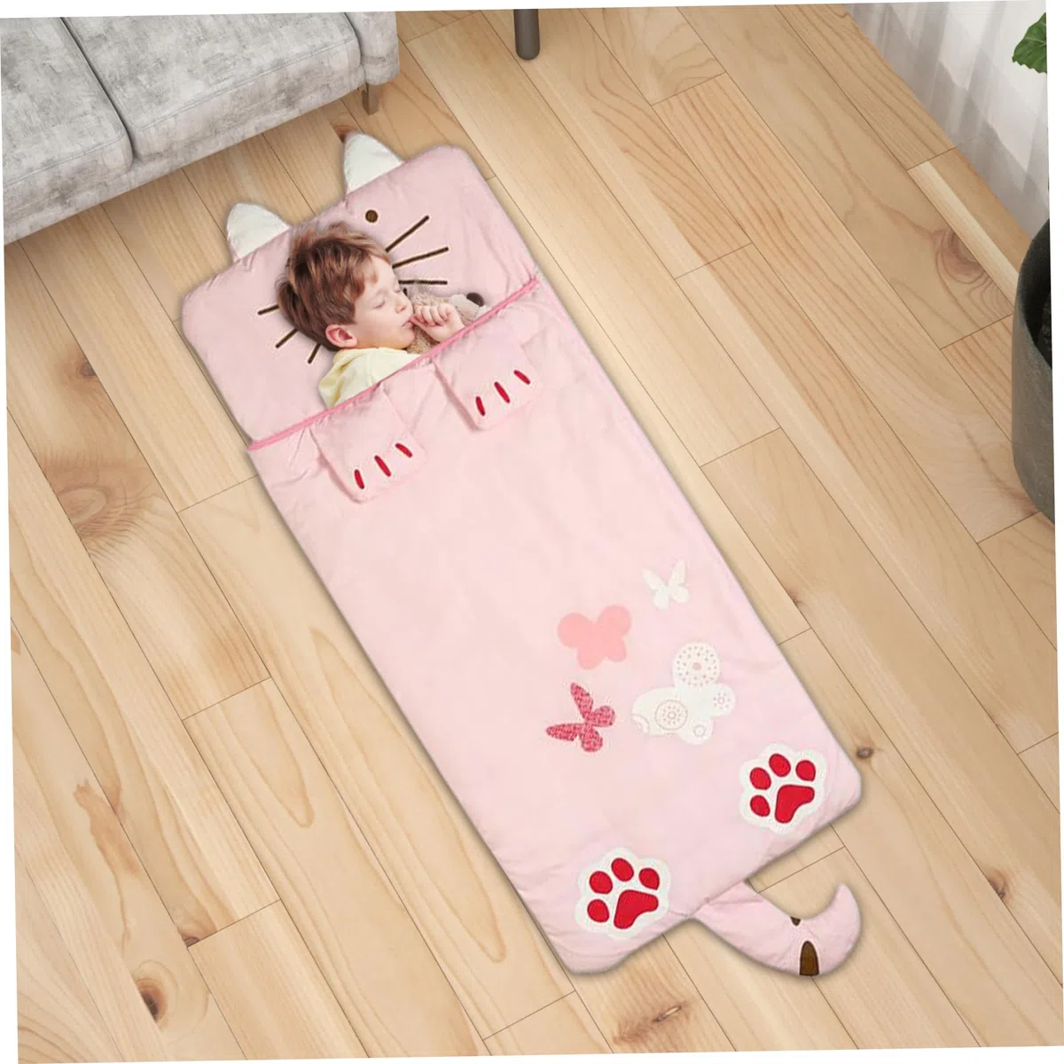 Sac de Sommeil pour Enfants Mat Mat Cozy Sac SORF pour garçons et Filles, de Couchage la Bande dessinée pour Enfants