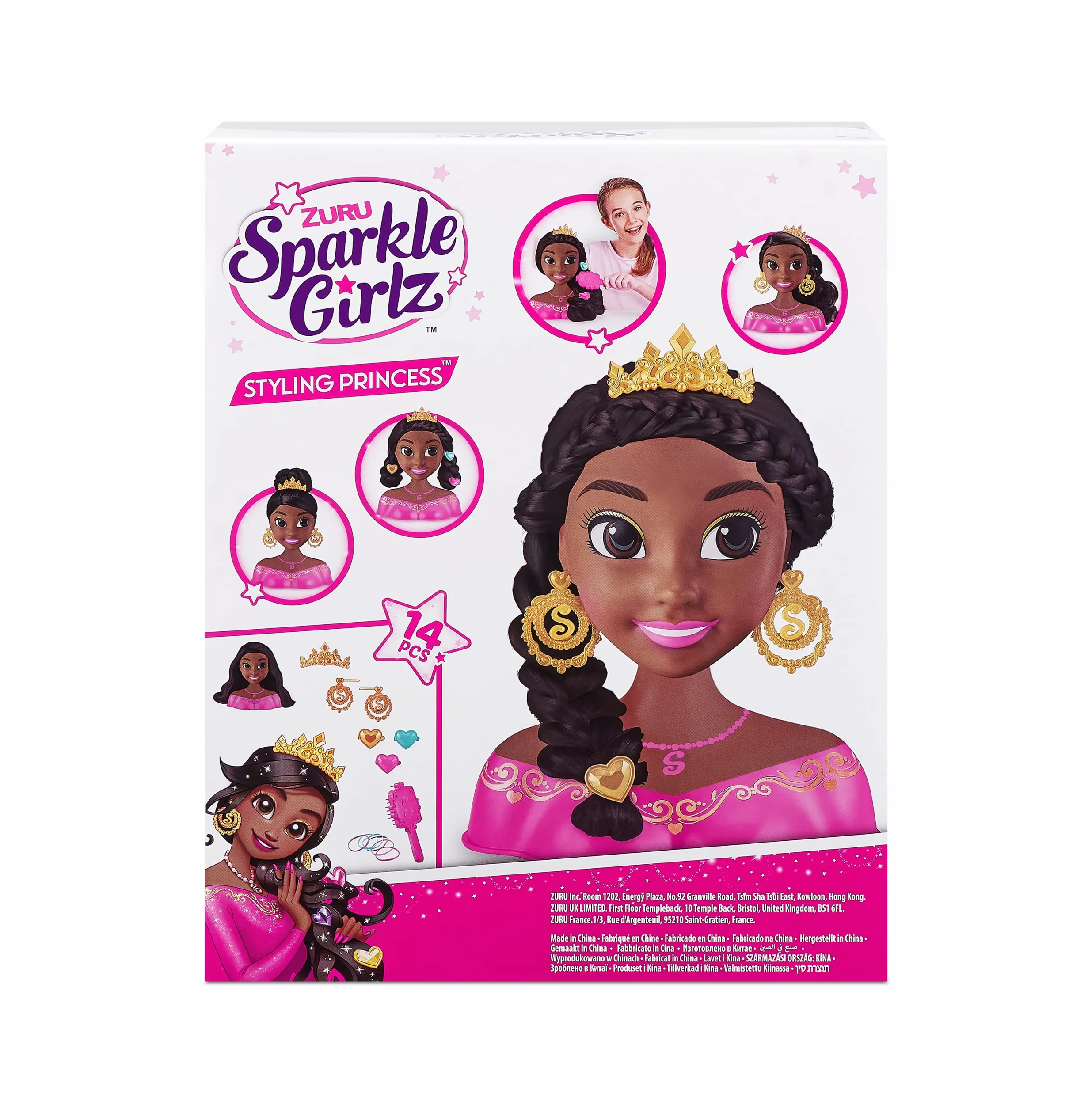 Sparkle Girlz Tête de Coiffure Fantasy sans Nail Design par ZURU