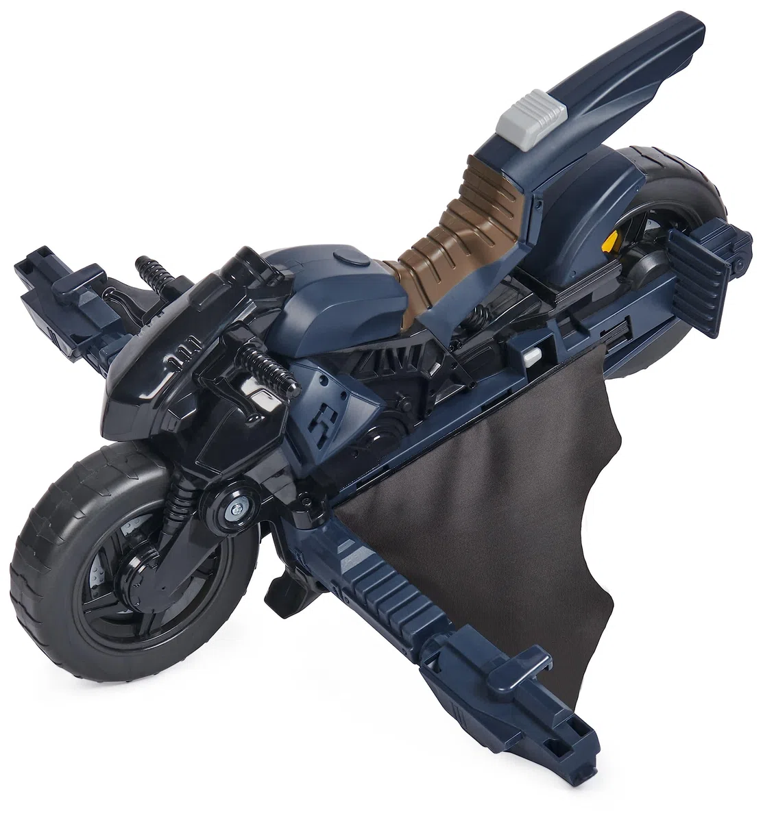 DC Batman - Batcycle 2 en 1 - Batcycle Qui Se Transforme en Batplane - Voiture Batman À Collectionner - Compatible avec Figurines 30 cm - Jouet À Collectionner - Jouet Enfant 4 Ans Et +