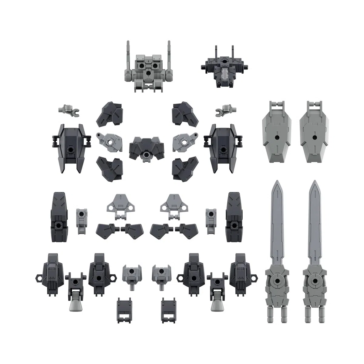 BANDAI Spirits Lot de 20 pièces optionnelles de 30 mm (unité d'armure complète 1) Échelle 1/144 Modèle en plastique à code couleur