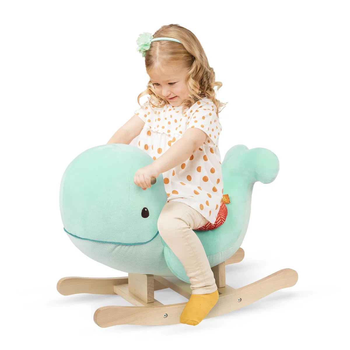 B. toys - Echo - Baleine à Bascule - Jouet à Bascule Baleine - Manège en Bois - Jouet Classique pour Enfants en Bas âge - 18 Mois et +