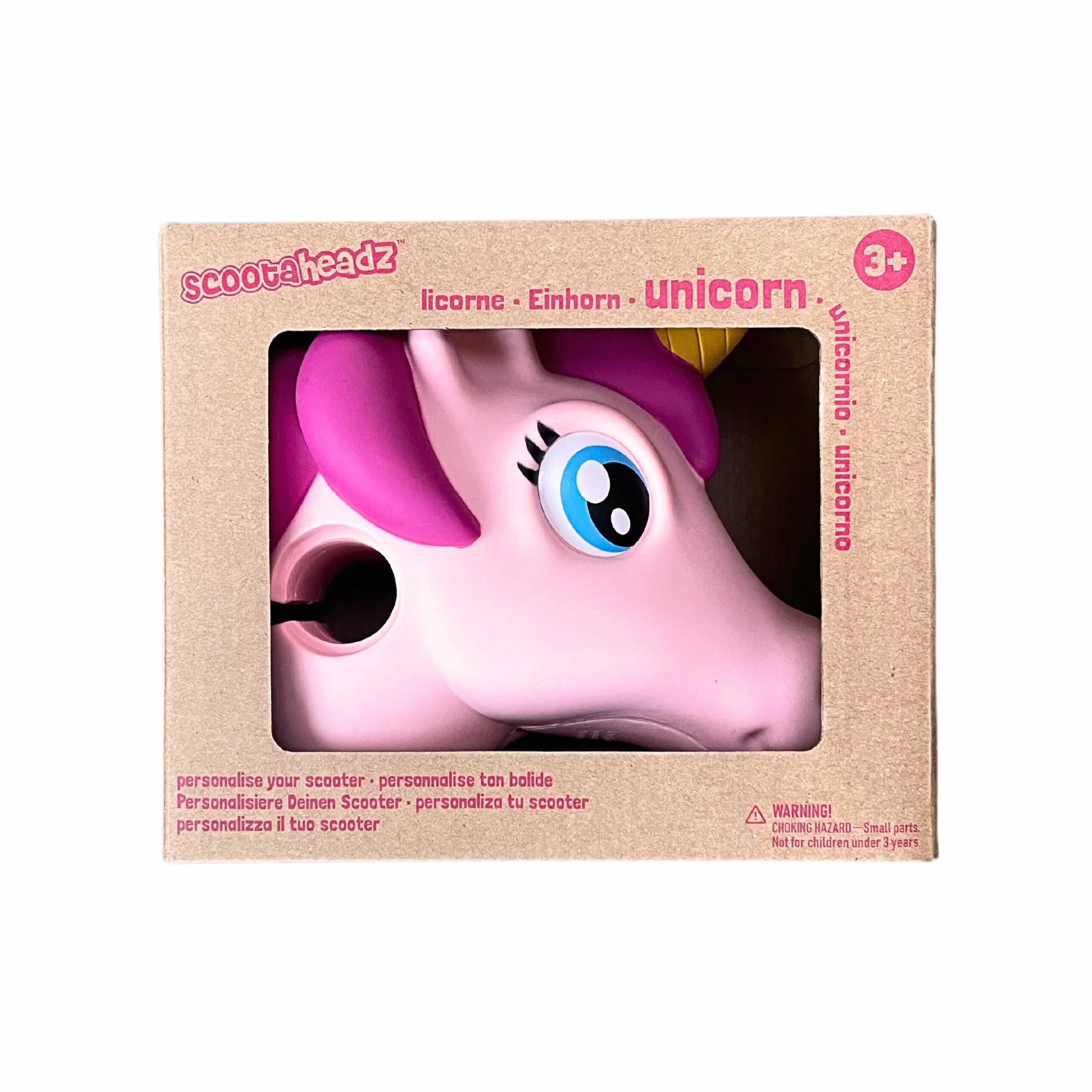 MELY MARMELADE Scootaheadz - Tête de trotinette Licorne Rose Clair