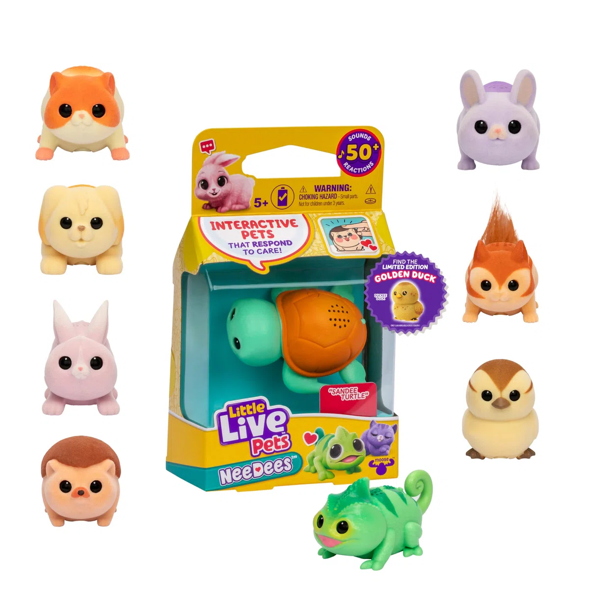 Little Live Pets Needees Jouet électronique interactif pour animaux de compagnie avec plus de 50 sons et suivi des scores, jouets portables pour enfants à partir de 5 ans