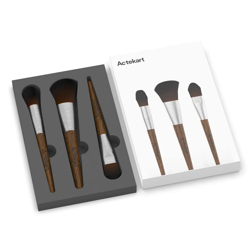 Lot de 3 brosses de nettoyage pour maquettes (manche en bois premium) - Brosse à dépoussiérer douce pour figurines, brosse professionnelle pour statues, figurines de collection, loisirs