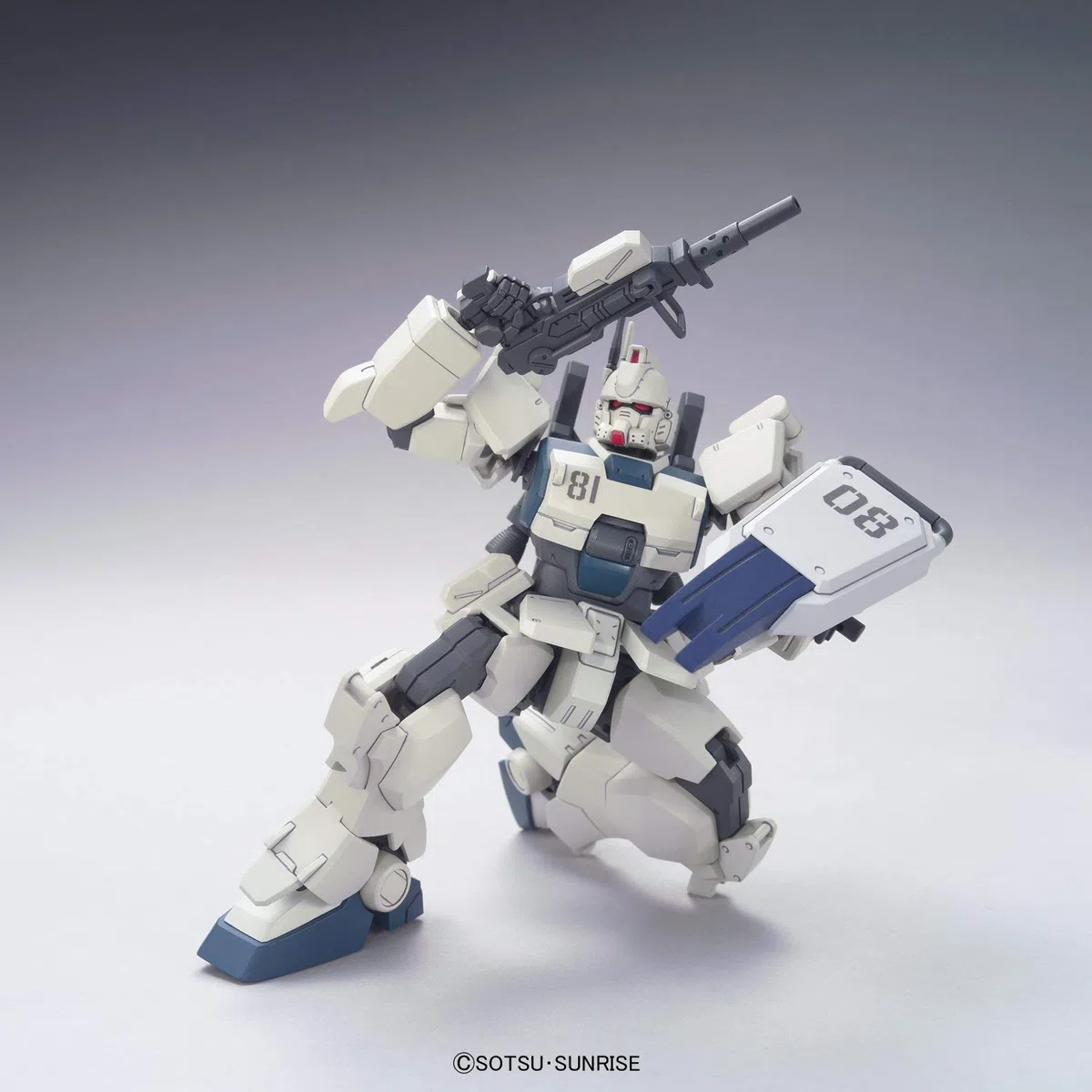 Bandai Hobby - Gundam 08th MS Team - #155 Gundam Ez8, HGUC, Noir
