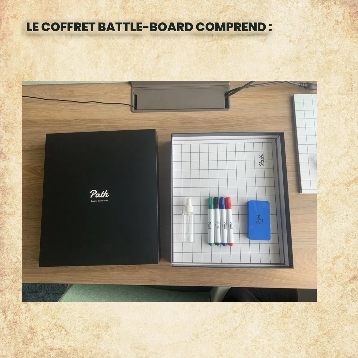 Path Gaming Plateau de Jeu de Combat - Tapis de Jeu de Bataille Recto-Verso pour DND, Tabletop RPG, 3-6 joueurs, À partir de 216 ans, Stratégie, Fantaisie