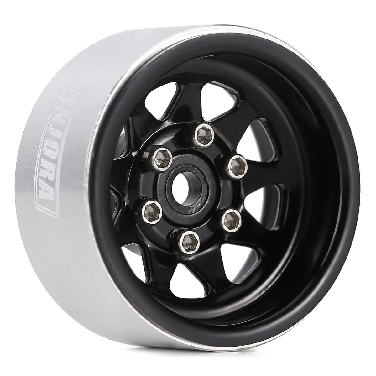 INJORA 1.0 RC Roue Beadlock Acier Estampé Beadlock Plat Profond 1.0 Roues 1.0 Roues pour Axial SCX24 FCX24 FCX18 Gladiator Deadbolt Bronco C10 JLU Upgrade Parts