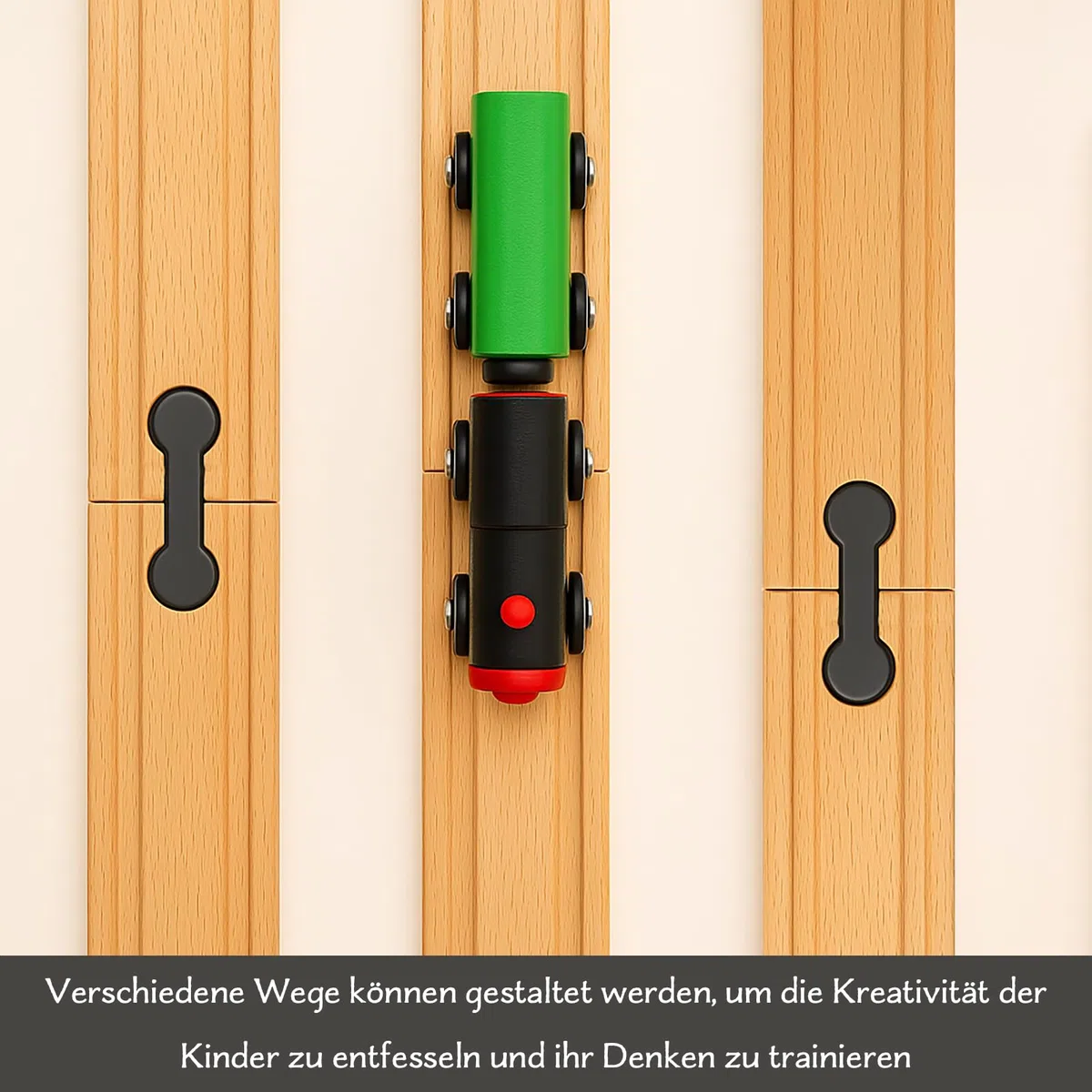 Lot de 15 adaptateurs universels pour rails en bois - Réutilisables - Adaptateur de connexion de voie en bois - Pour fête d'anniversaire