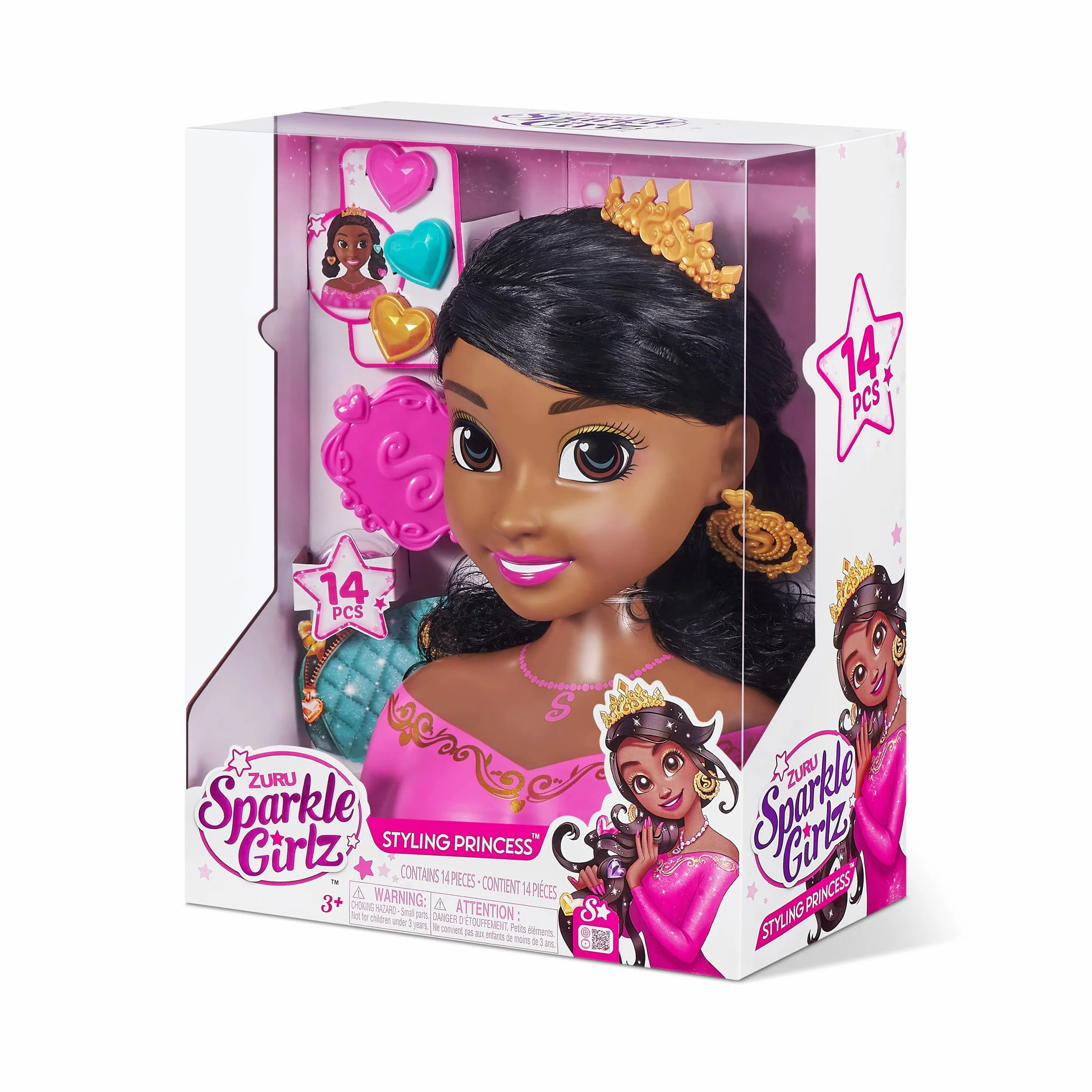 Sparkle Girlz Tête de Coiffure Fantasy sans Nail Design par ZURU