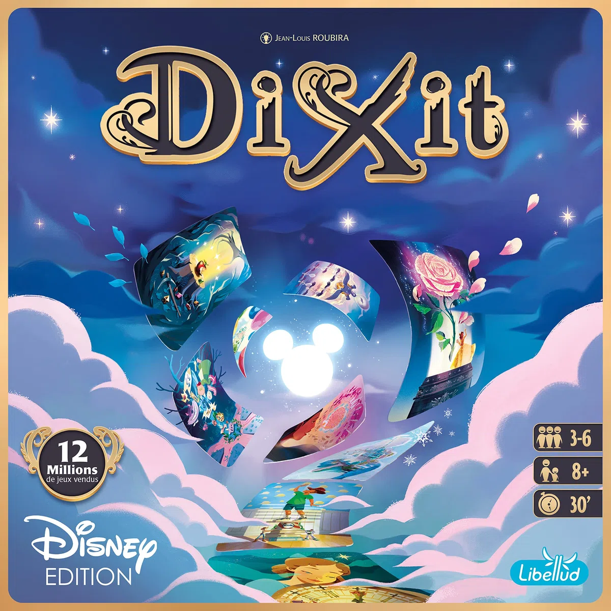 Asmodee - Dixit : Edition Disney - Jeu de Société pour Adultes & Enfants dès 8 Ans - Jeu de Cartes Onirique - Communication par l'image - 3 à 6 Joueurs - 30 Min - Version Française - Libellud