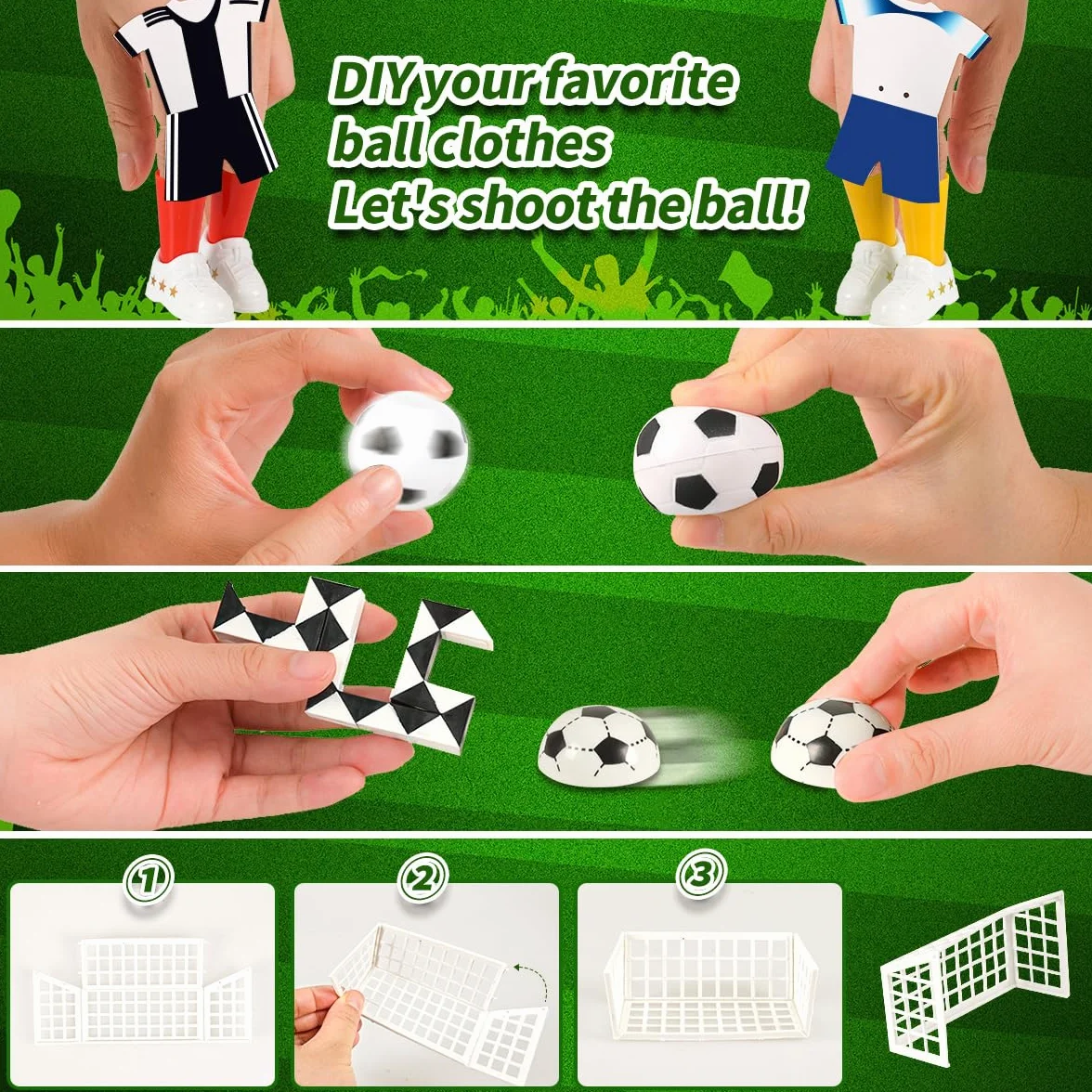 iZoeL Calendrier Avent Football Calendrier de l'Avent 2025 Enfant, Stade de Football Simulé Jouets pour 4 5 6 7 8 9 10 11 12 Ans Garçon Fille, Cadeaux Noel pour Fils Neveu Fille Frères