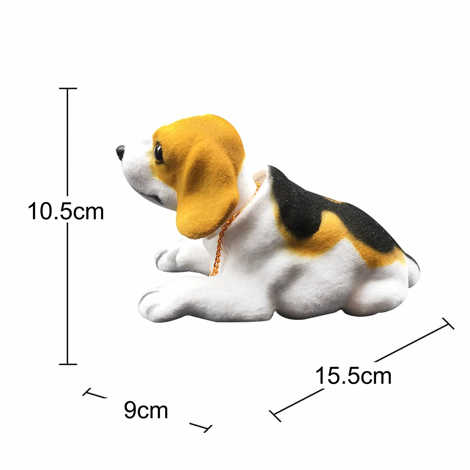 Bobbleheads de Chien pour Tableau de Bord de Voiture, résine Bobblehead Décorations de Voiture de Chien Décorations de Tableau de Bord de Voiture d'intérieur Ornements de décoration(Beagle)