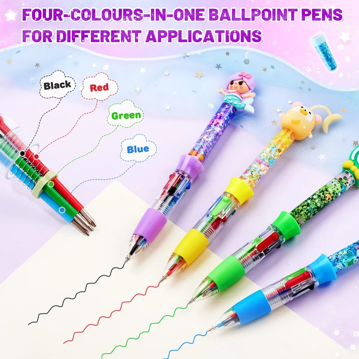 Fabrique a Stylo avec 70+ PCS, Kit de Fabrication de Stylos Artisanaux pour Enfants, 20 Kits de Stylos à Bille Rétractables Personnalisés, Cadeau Fille 5 6 7 8 9 10 Ans